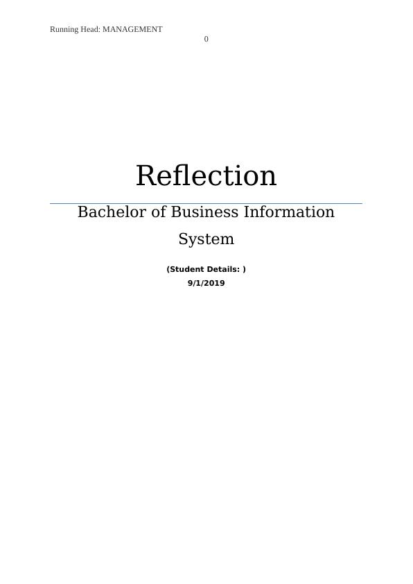 Reflection on Management_1