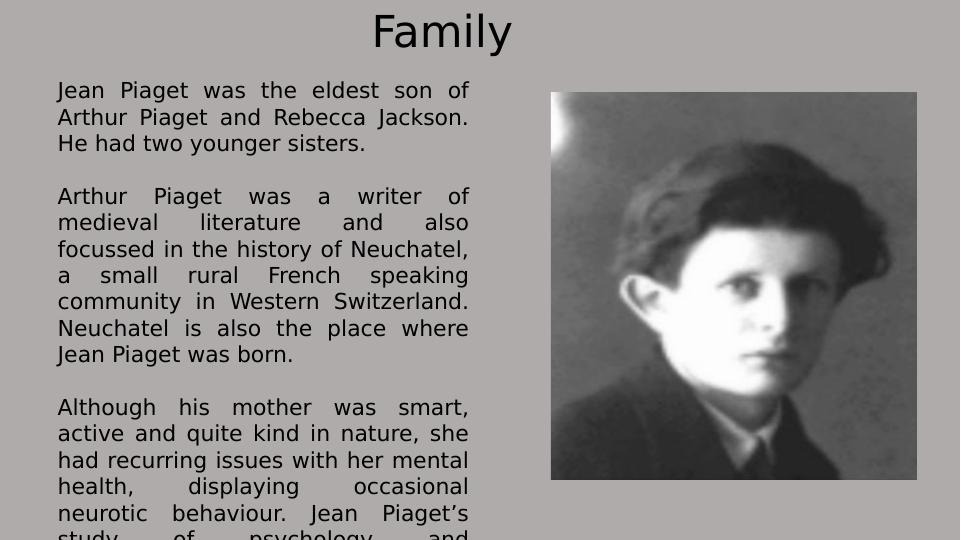 young jean piaget