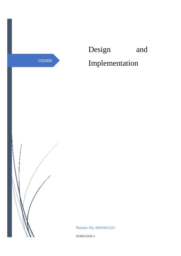 Assignment on Design and Implementation_1