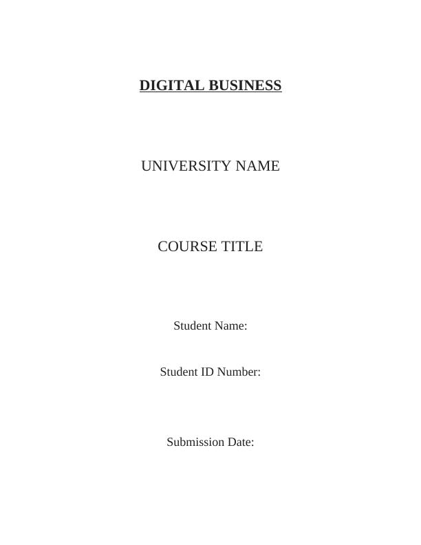 Digital Business Theory 2022_1