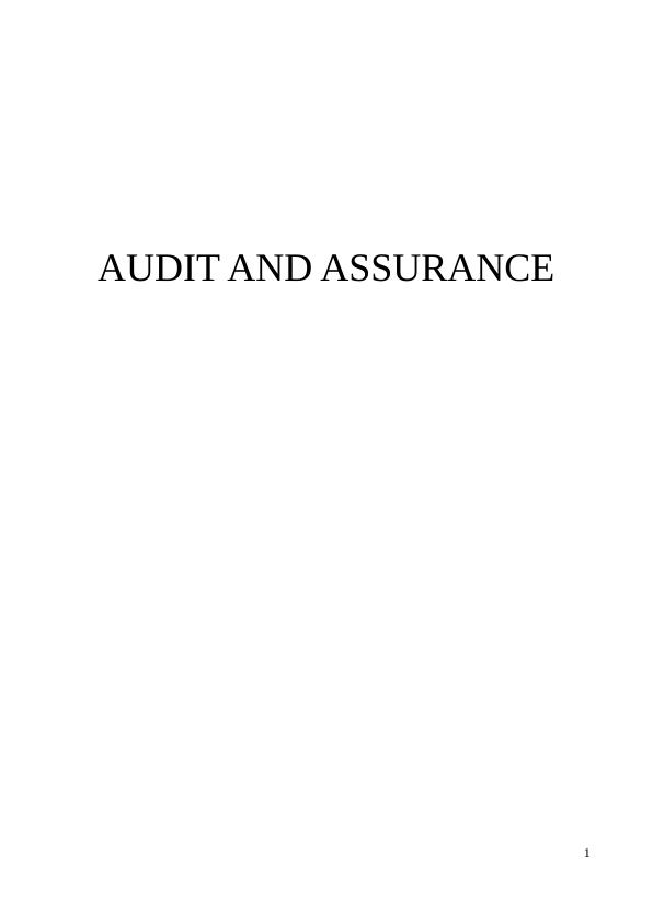 Audit And ASSURANCE INTRODUCTION_1