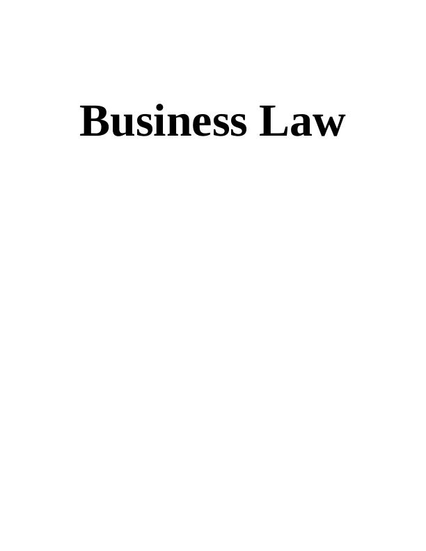 Sources of Law | Business law - Assignment_1