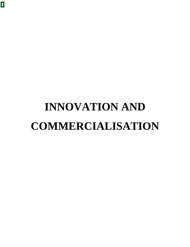Innovation and Commercialisation Assignment - Apple_1