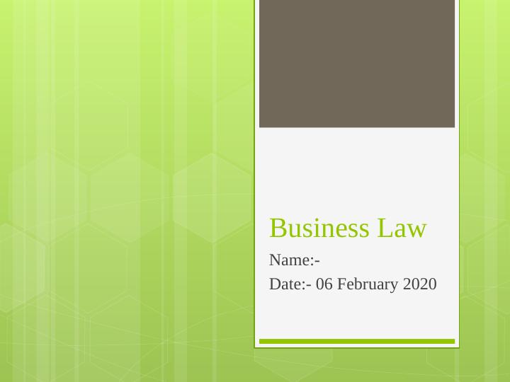 Business Law Question 2022_1