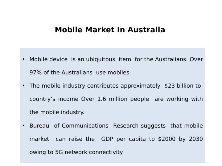 Economic Forecast for the Supply and Demand of Mobiles Phones or Smartphones in Australia_2