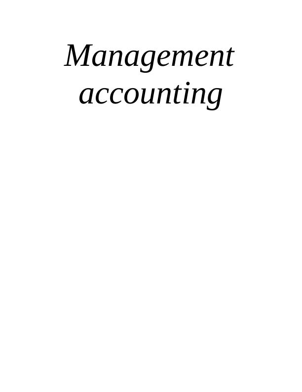 Management Accounting - Jeffrey and Sons Ltd._1