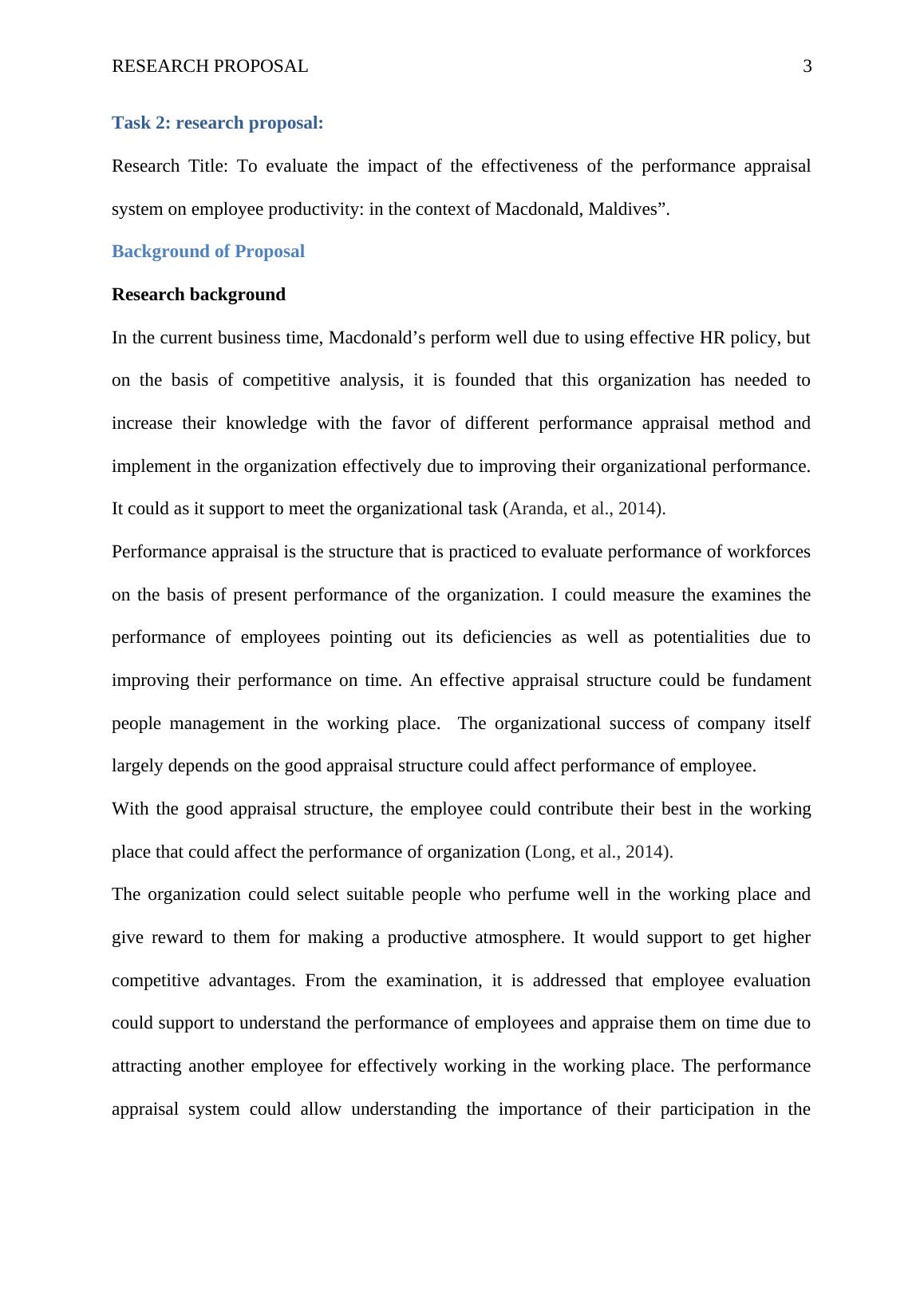 impact of performance appraisal on employee productivity research paper