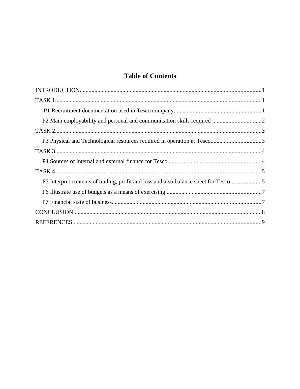 Essay on Business Resources - Tesco_2