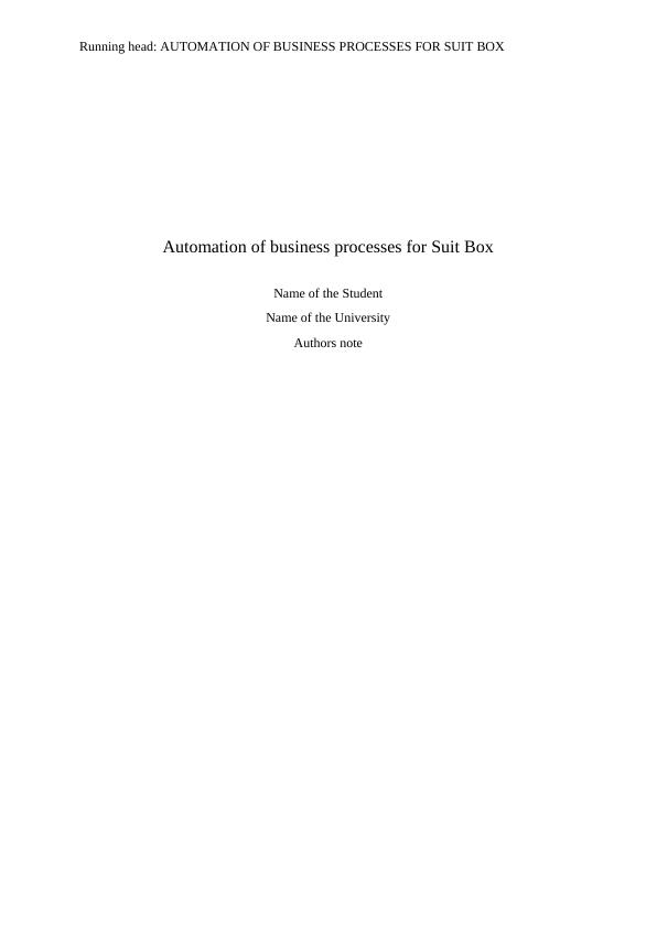 Automation of Business Processes for Suit Box_1
