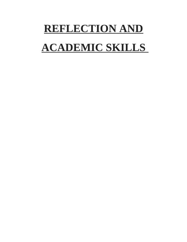 Report on Importance of Academic Skills_1