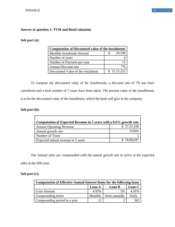 Finance: TVM and Bond Valuation, Risk and Return Estimates, Risk and Return Analysis of a Company_4