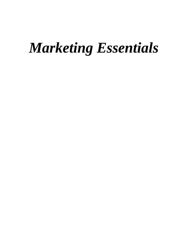 Marketing Functions Assignment - McDonald_1