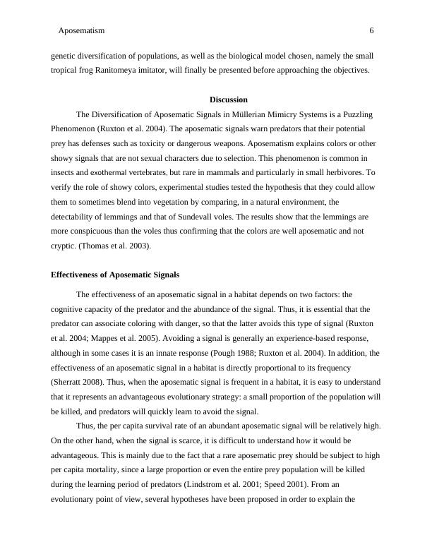 diversification of the Aposematic Signals Assignment PDF_6