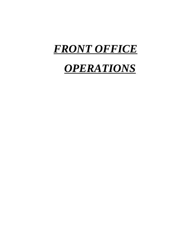 front-office-operations-assignment