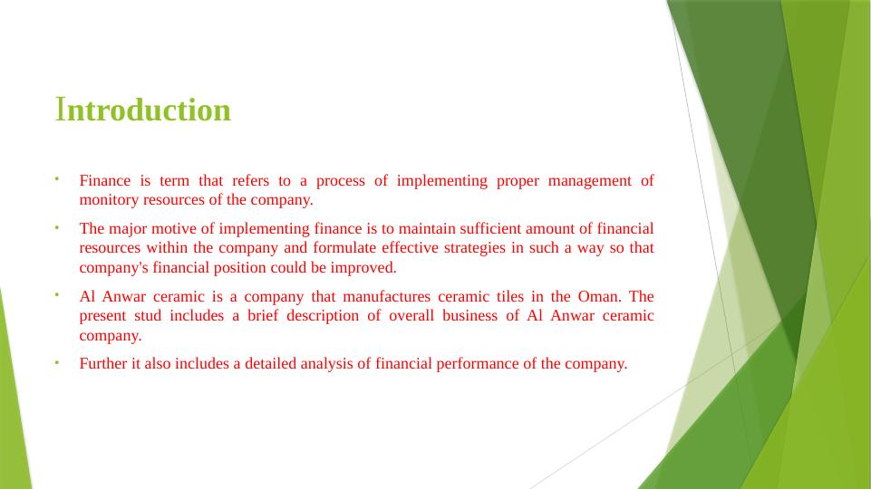 Finance: Al Anwar Ceramic Company Analysis_3