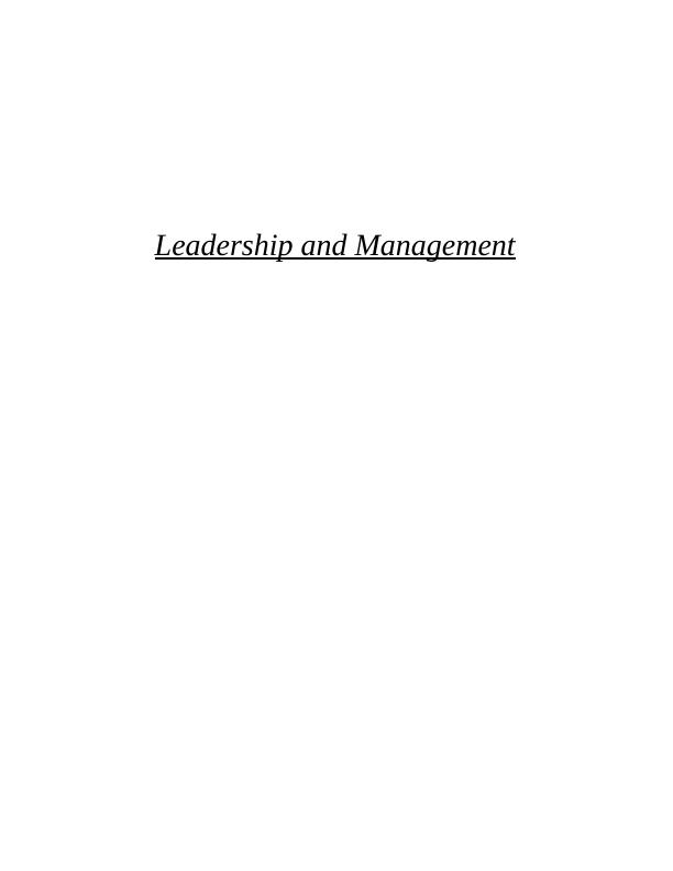 Leadership and Management - EYFS_1