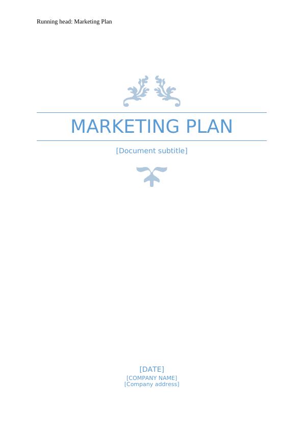 Marketing Plan Marketing Plan Marketing Plan 1 Market Opportunities_1