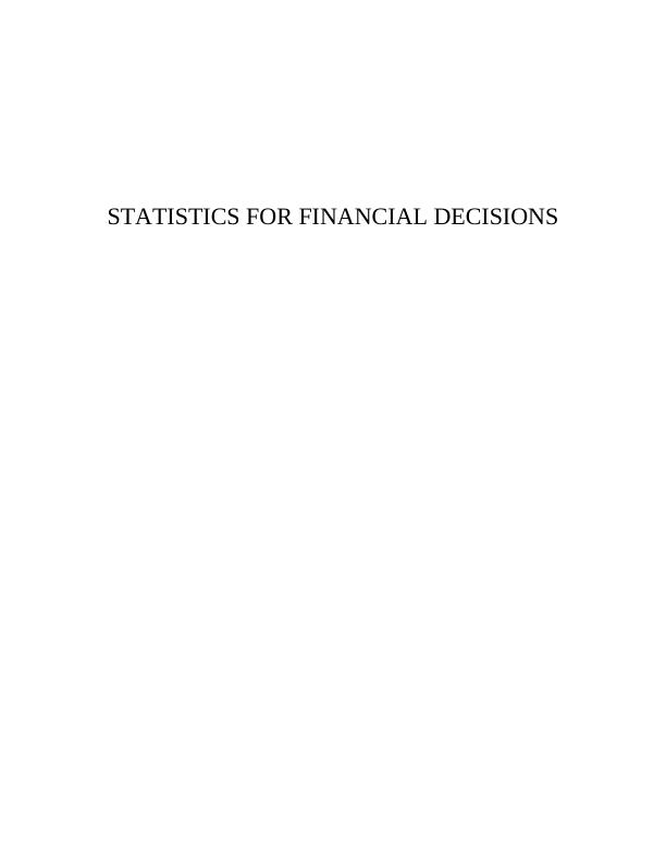 Statistics for Financial Decisions_1