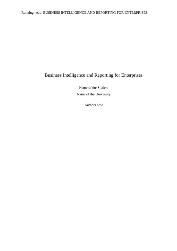 Business Intelligence and Reporting for Enterprises_1