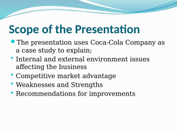 Coca-Cola Company: Internal and External Environment Analysis_2
