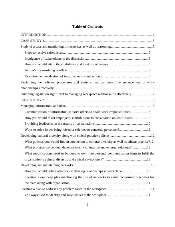 Managing Effective Work Relationships: Case Study Analysis_2