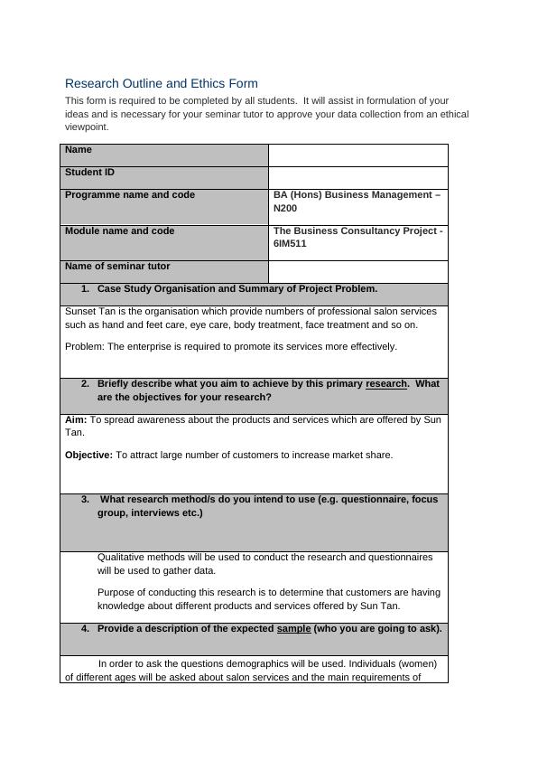 Research Outline and Ethics Form_1