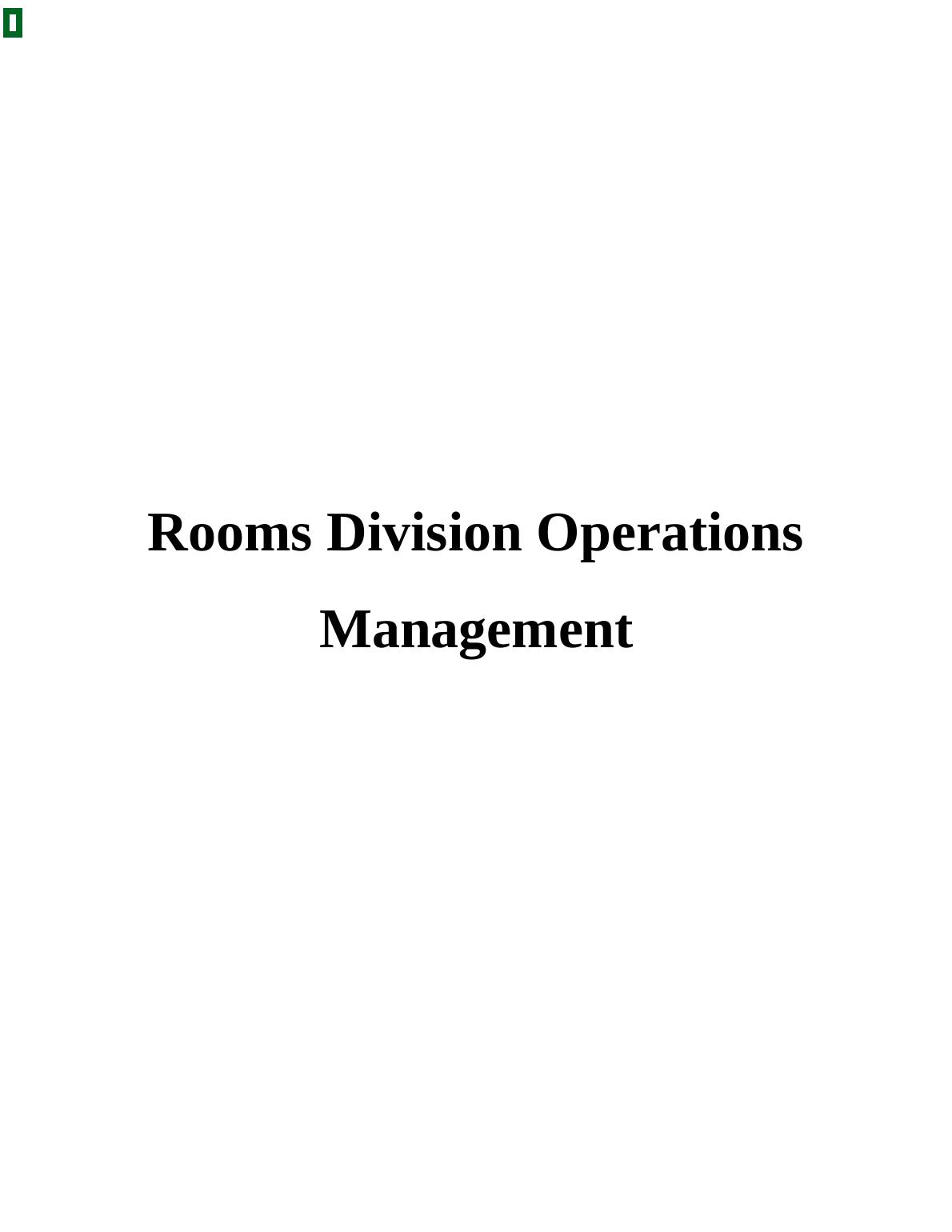 (DOC) Rooms Division Operations Management_1