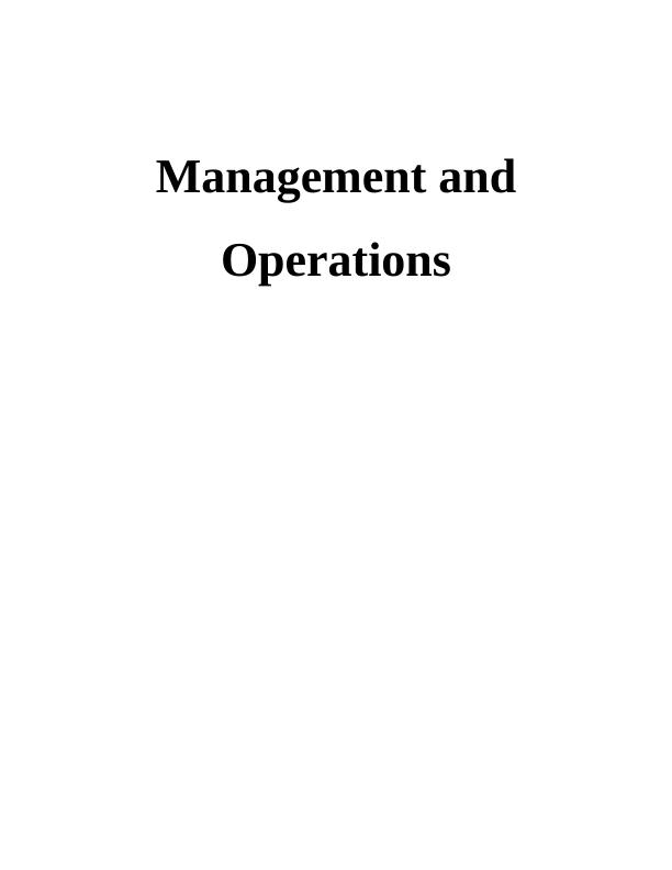 Management and Operations INTRODUCTION_1
