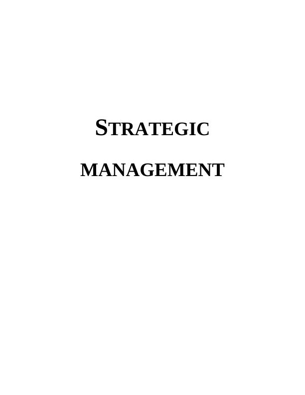 BUSM3200 - Strategic Management - Research Report_1