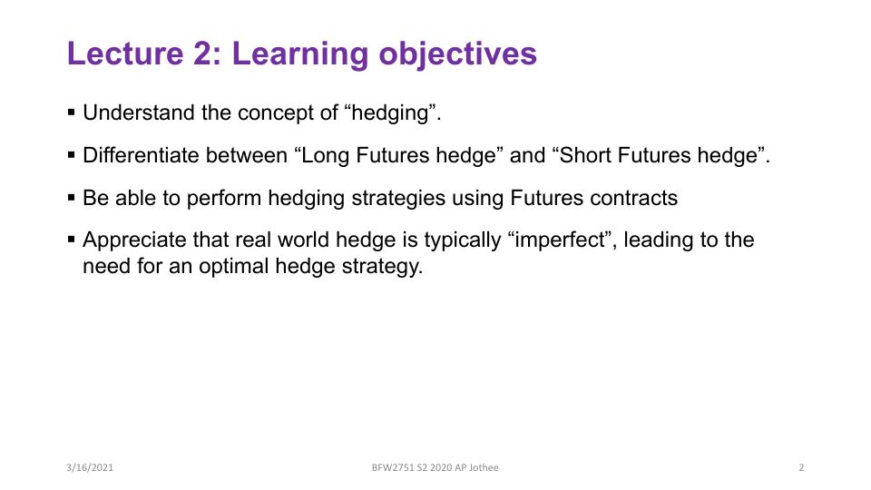 Differentiate between Long Futures hedge and Short Futures hedge_2