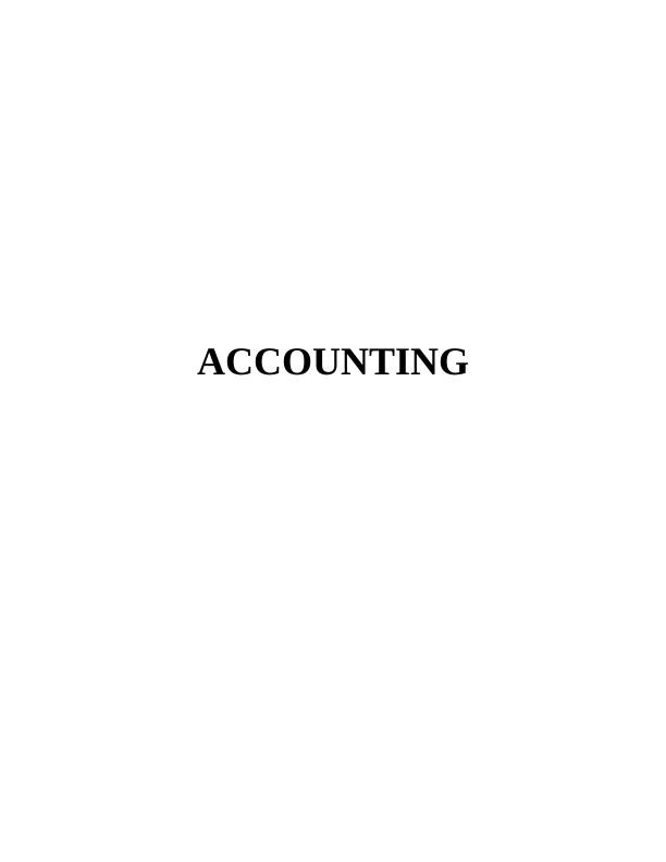 Accounting: Ledger Accounts, Profitability Statement, Balance Sheet_1