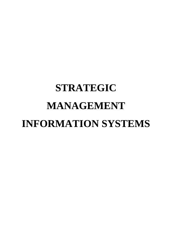 Strategic Management Information Systems_1