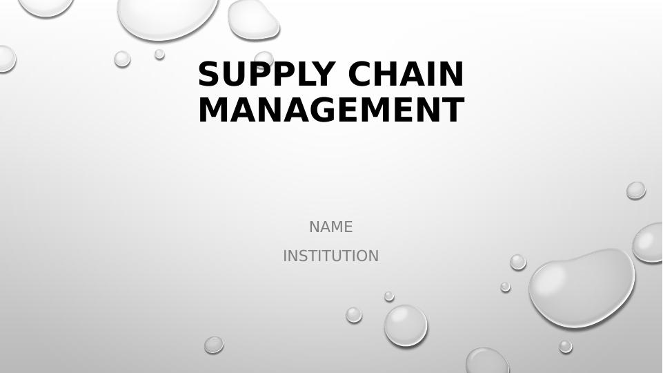Supply Chain Management - Desklib_1