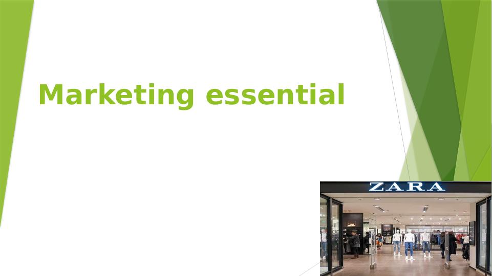 Marketing Essential: ZARA Marketing Plan_1
