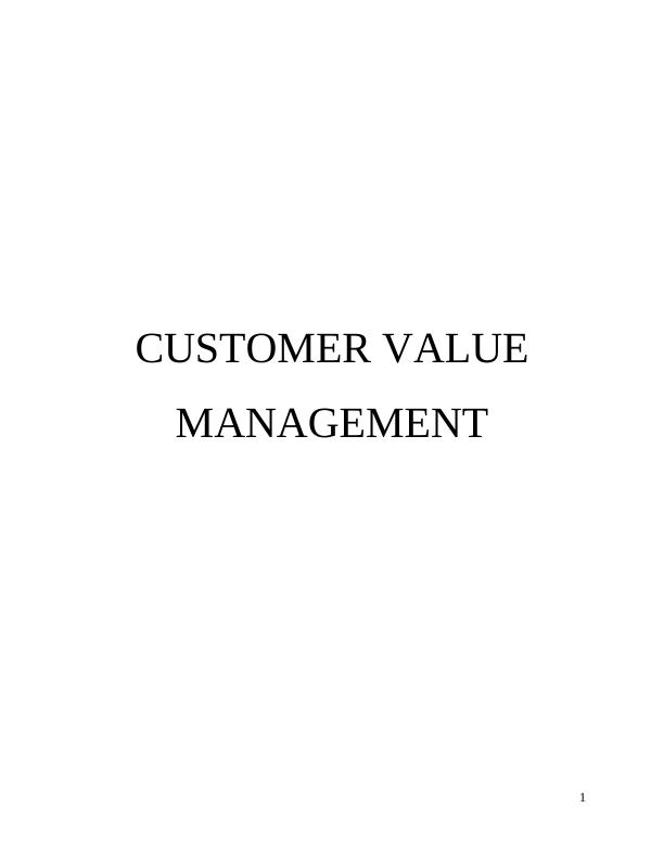 Customer Value Management Concept_1
