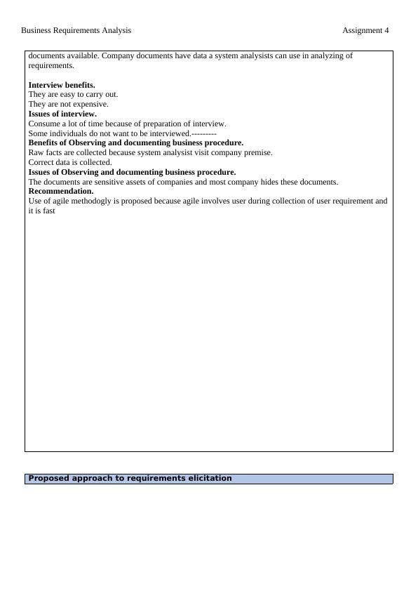 Business Requirements Analysis Assignment 2 – Part D_2