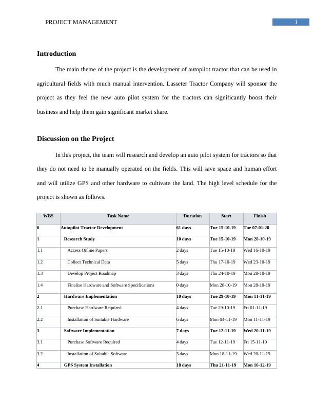 Case Study On Project Report | Management_2