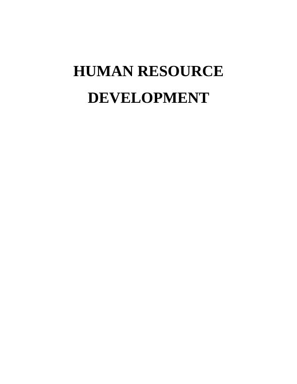Human Resource Development InTRODUCTION HRM: A Mobile Network Operator in Britain_1