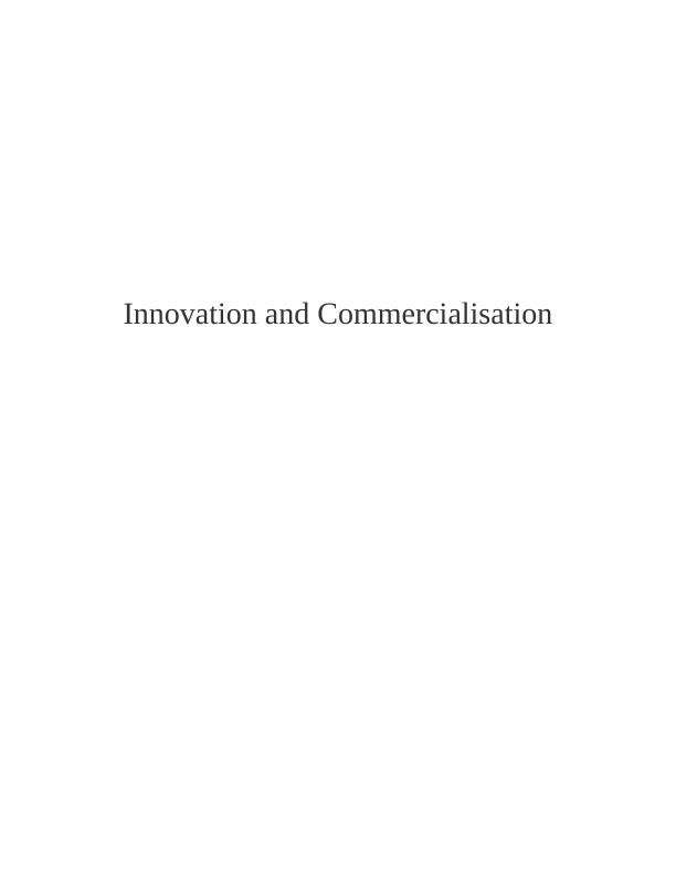 Innovation and Commercialisation Assignment : Tesco_1