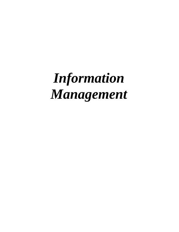 Information Management - Doc_1