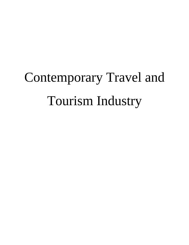 Contemporary Travel and Tourism Industry PDF_1