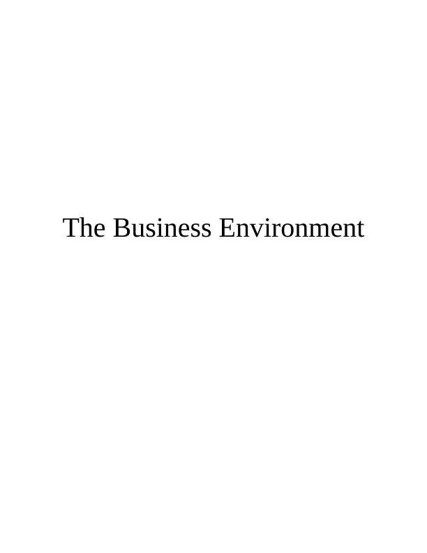 Business Environment of limited liability company - Report_1