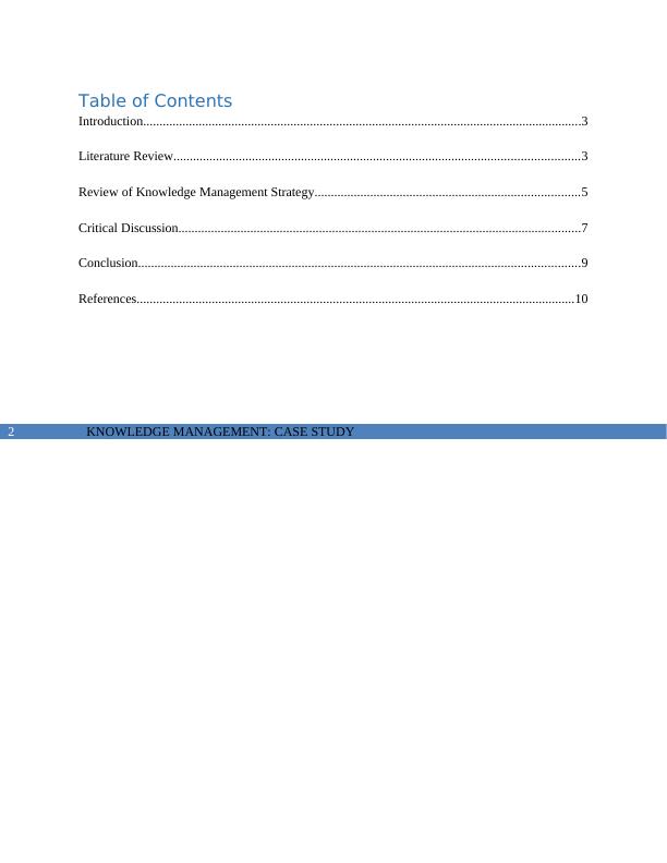 knowledge activity case study review (associate)