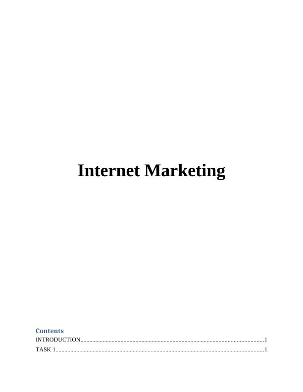 Elements of Internet Marketing and Developing Internet Marketing Mix_1