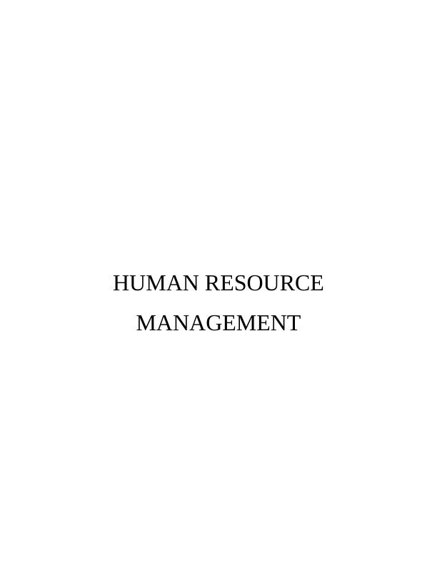 Human Resource Management TASK 13_1