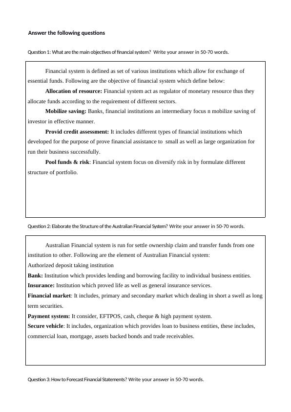 Financial System Objectives and Structure of Australian Financial System_3