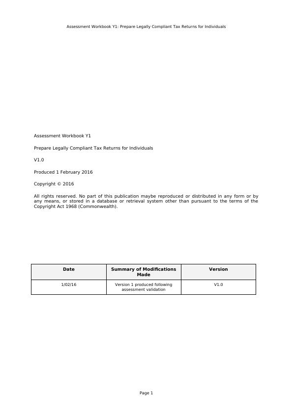 FNSACC502 Prepare Tax Documentation For Individuals_2
