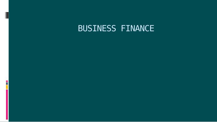 The Basics of Financing a Business_1