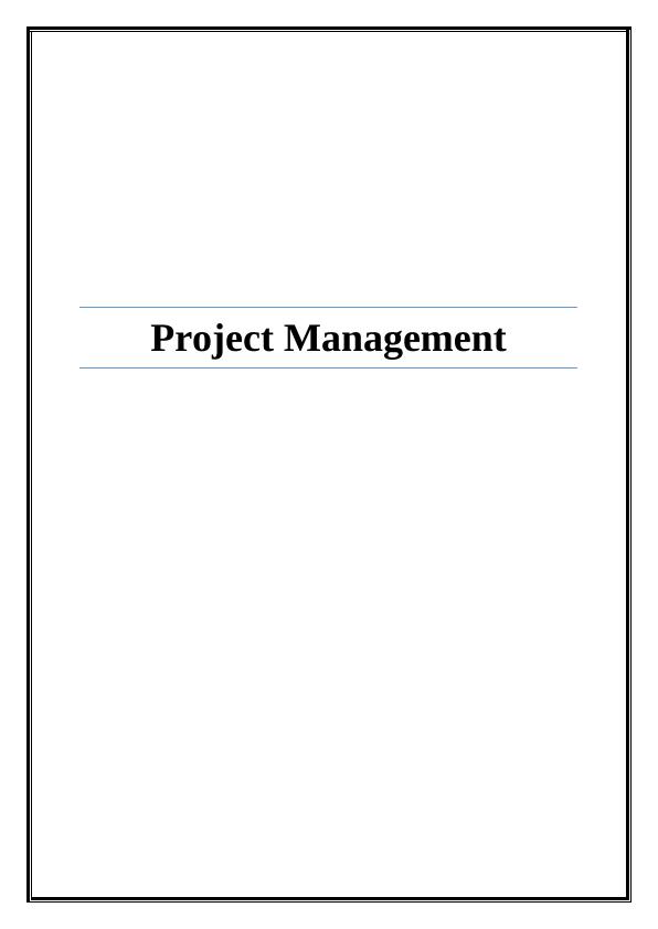 project management assignment pdf