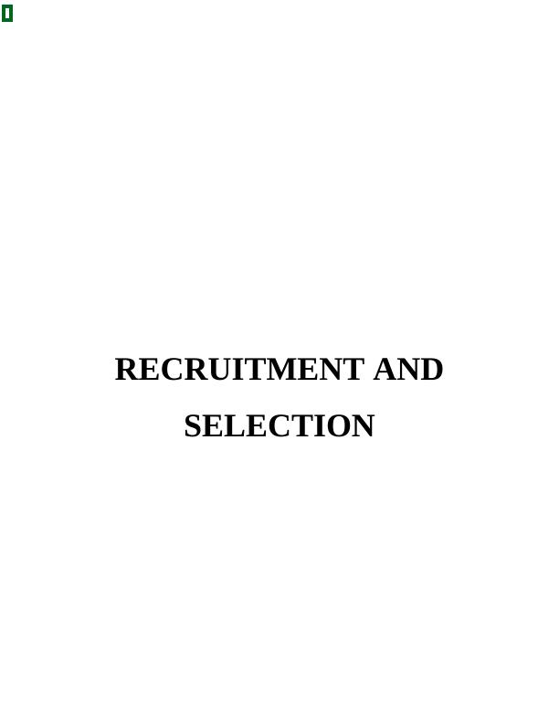 Project on Recruitment and Its Importance in Organisation_1